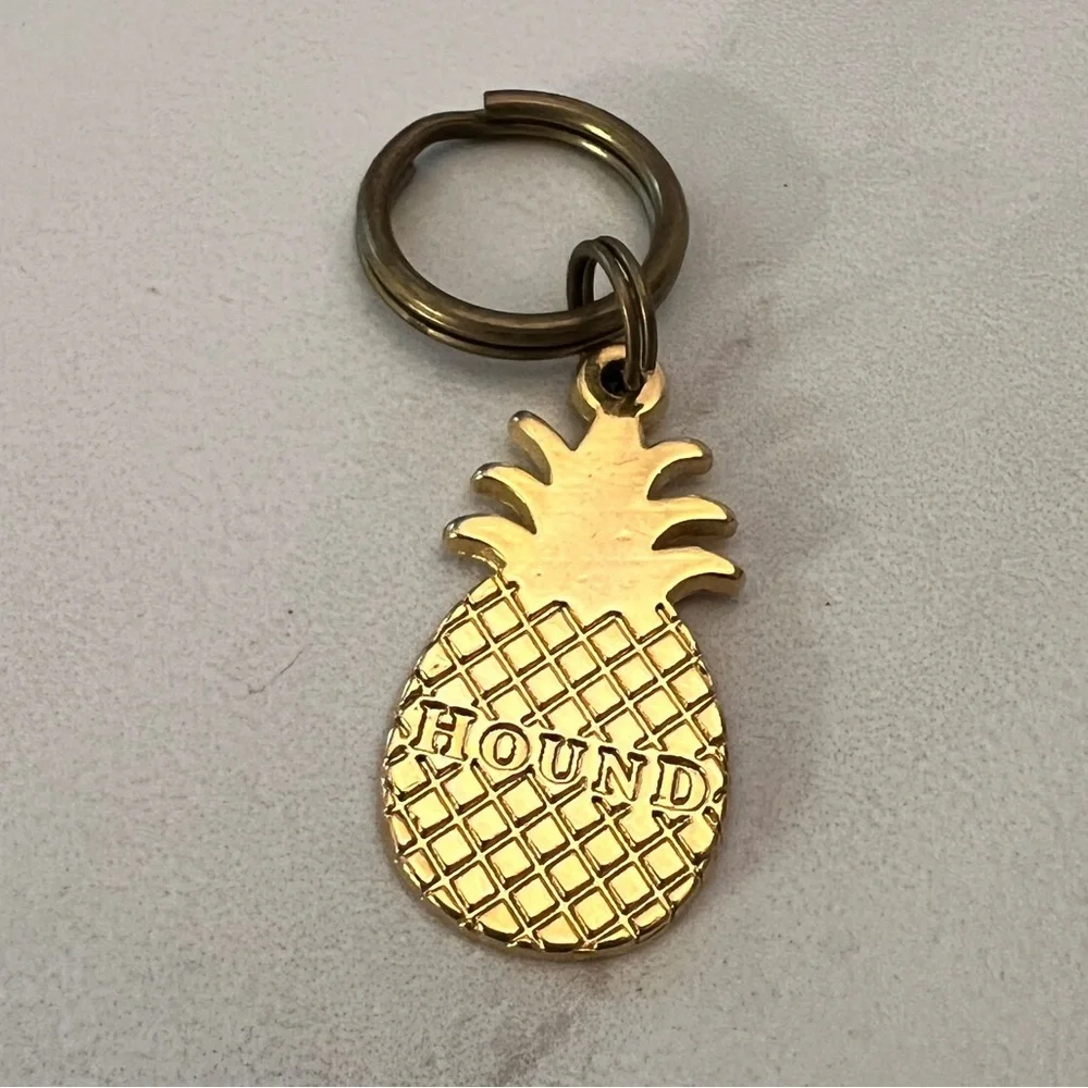 Adorable Hound Collection Gold Pineapple Charm